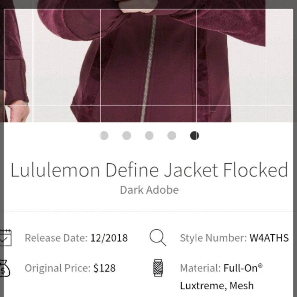 NWOT!!! π Lululemon π Define Jacket Size 6 - Picture 11 of 14